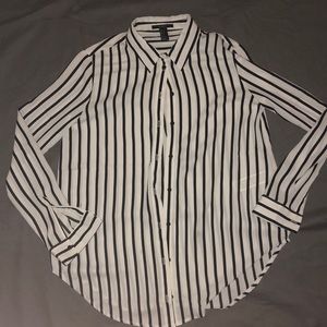 Forever 21 Striped Button Up